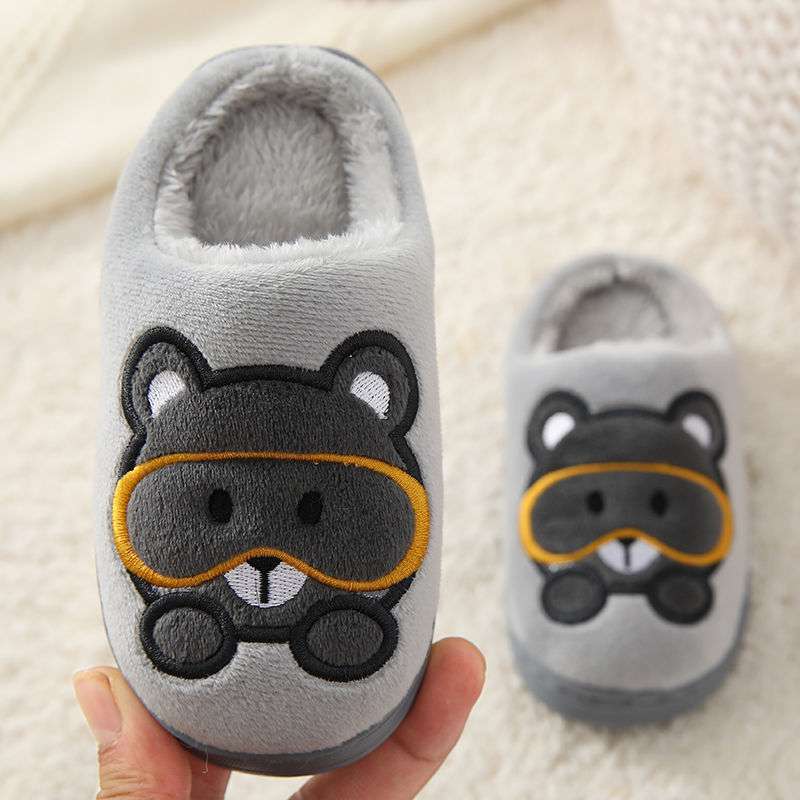 Big Kids Slippers Non-slip Thick Cute Baby Cotton Slippers