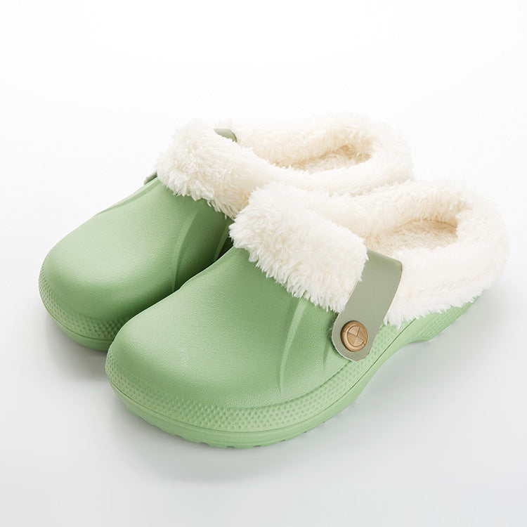 Home waterproof cotton slippers