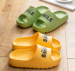 Shit Feeling Slippers Female Household Non-slip Deodorant Bathroom Bath Couple thick-soled Household Male Sandals and Slippers