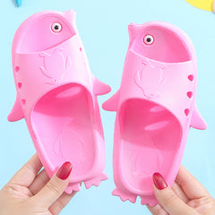 Children'S Slippers Summer New Boy Cartoon Car Baby Sandals Kids Indoor Non-Slip Girls Hole Shoes