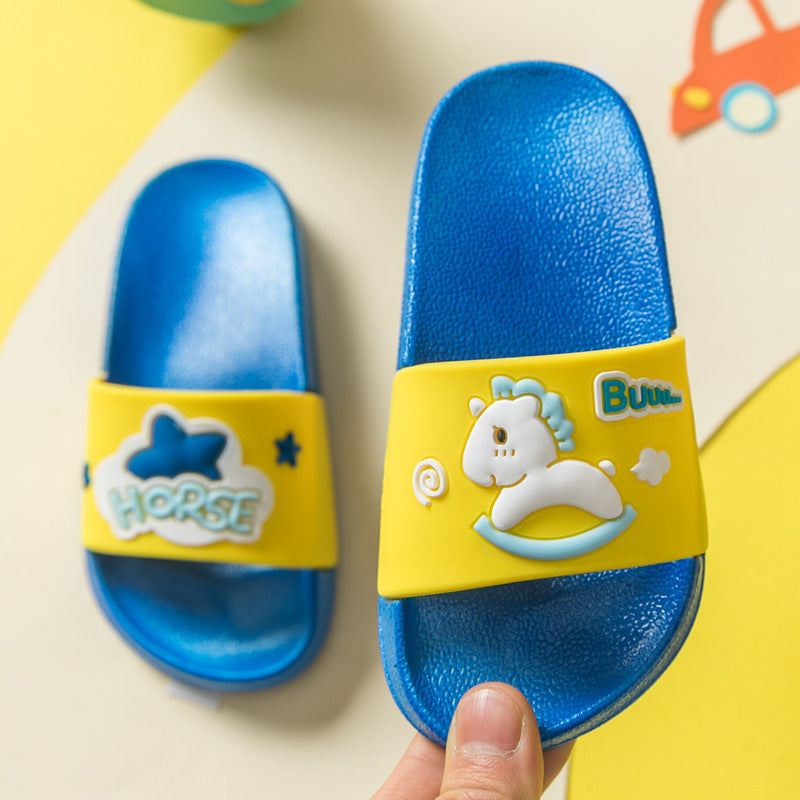 Cute Cartoon Carousel Children Slippers