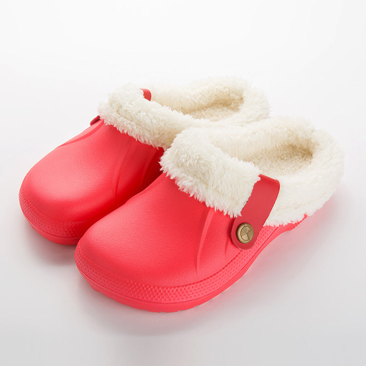 Home waterproof cotton slippers