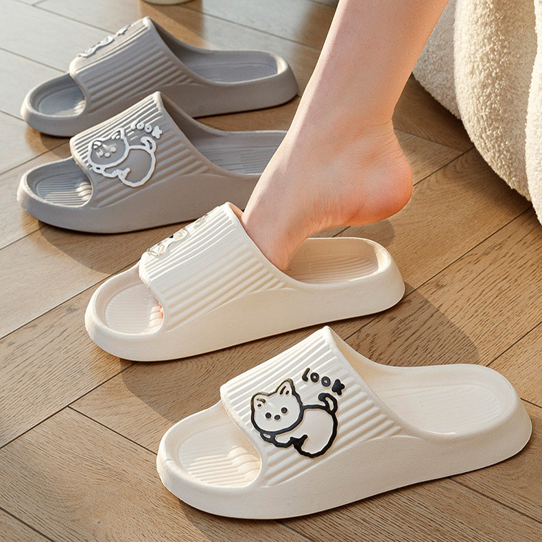 Cute Cat Non-Slip Slippers For Women