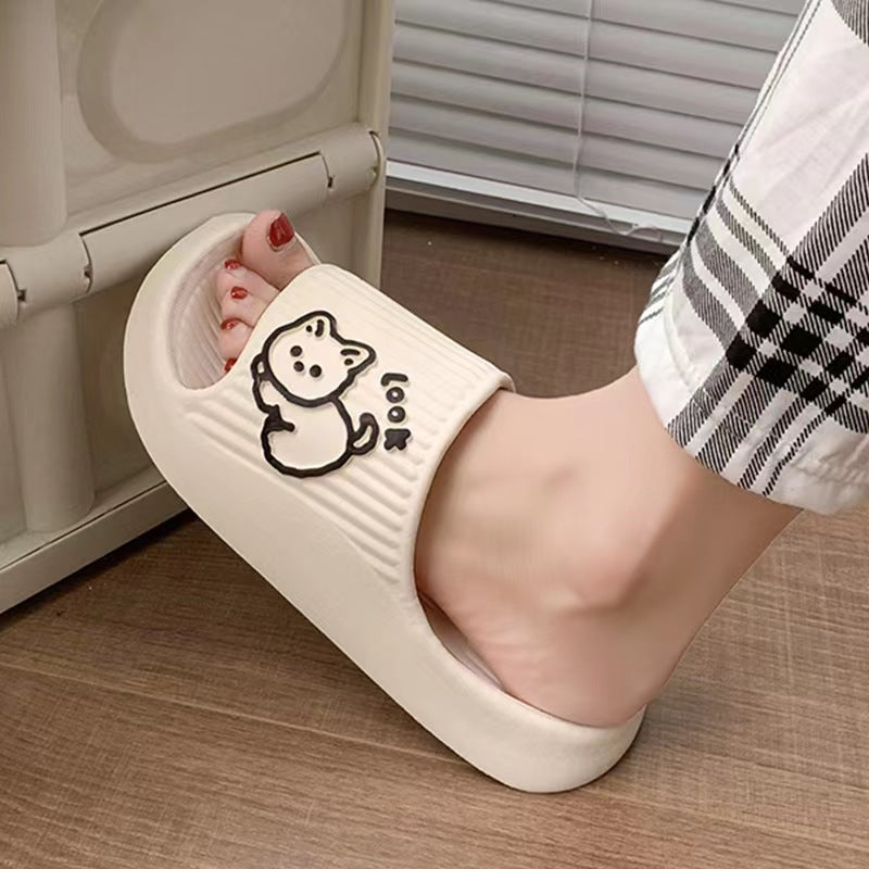 Cute Cat Non-Slip Slippers For Women