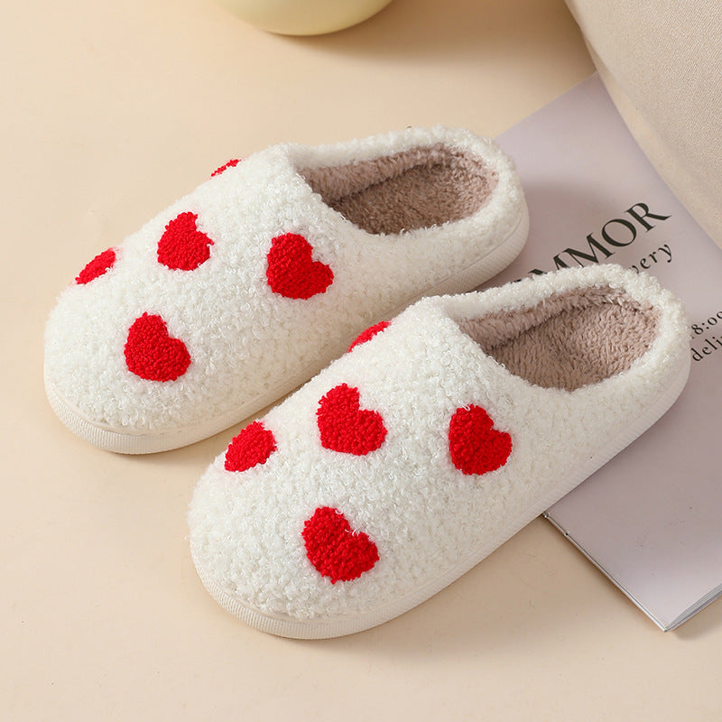 Plush Home Slippers Cartoon Love Style