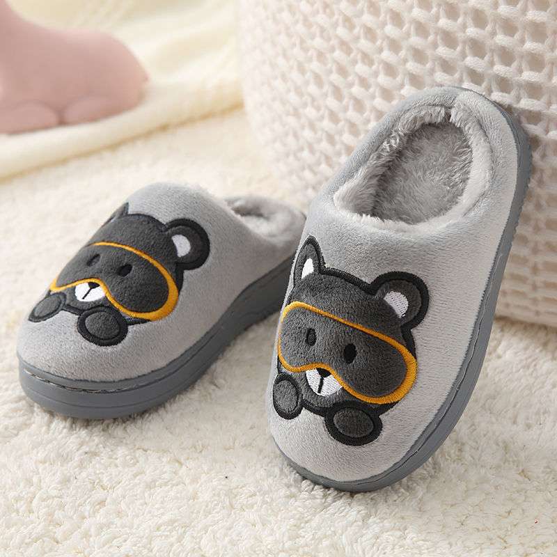 Big Kids Slippers Non-slip Thick Cute Baby Cotton Slippers