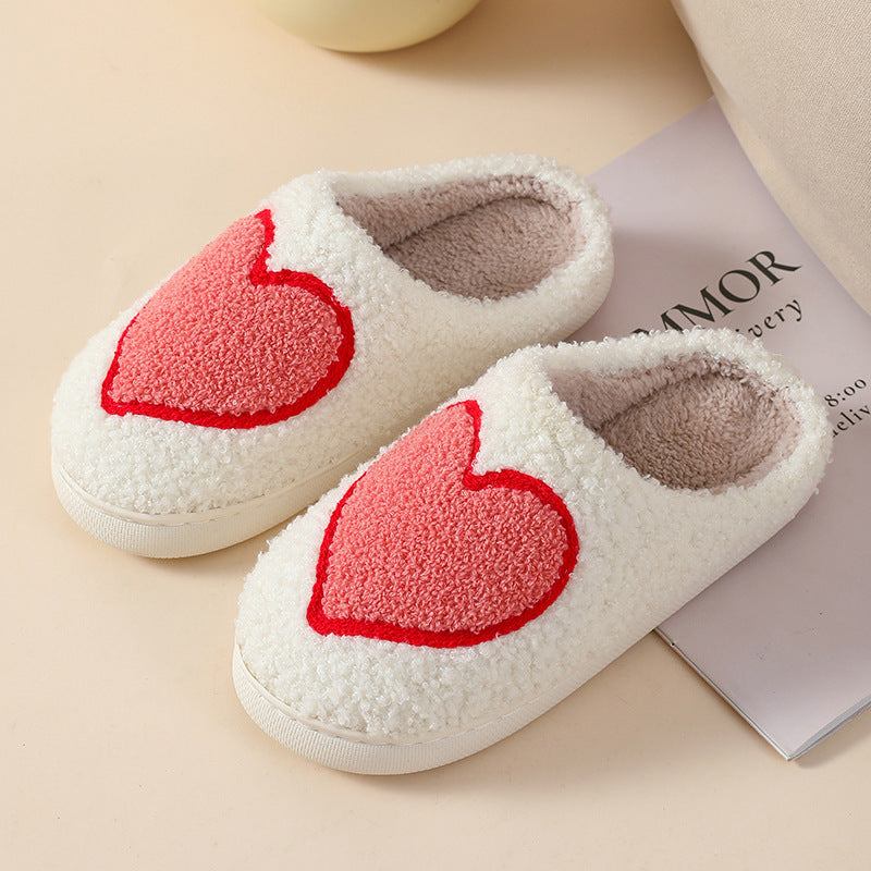 Plush Home Slippers Cartoon Love Style