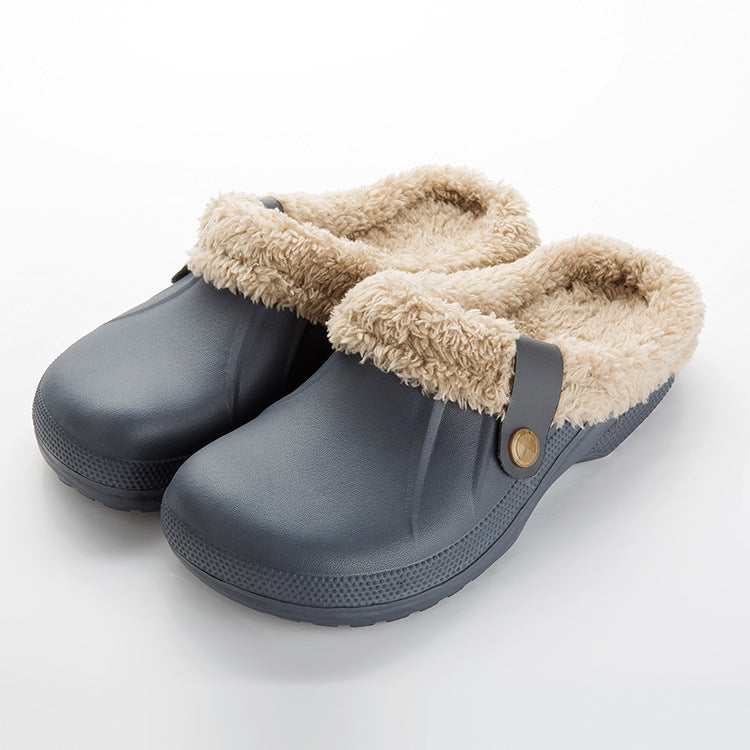 Home waterproof cotton slippers