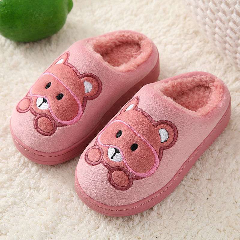 Big Kids Slippers Non-slip Thick Cute Baby Cotton Slippers