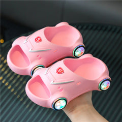 Kids Glowing Cartoon Car Sandals