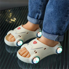 Kids Glowing Cartoon Car Sandals