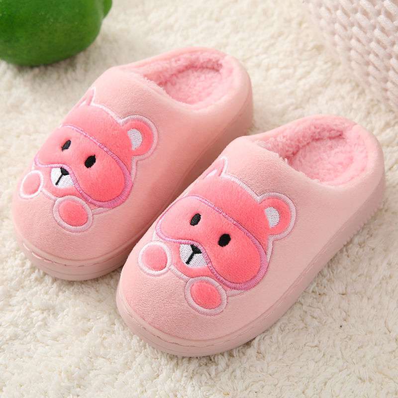 Big Kids Slippers Non-slip Thick Cute Baby Cotton Slippers