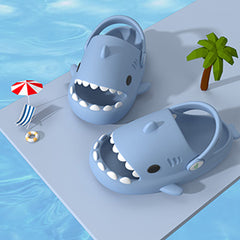 Shark Summer Children's Slippers Rainbow Shoes Kids Toddler Baby Outdoor EVA Cartoon Print Cute Flat Heel Children Beach Sandals