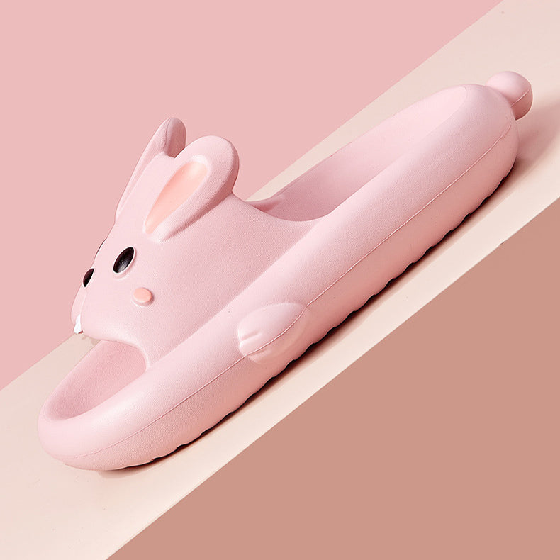 Cute Rabbit Slippers For Kids Women Summer Home Shoes Bathroom Slippers