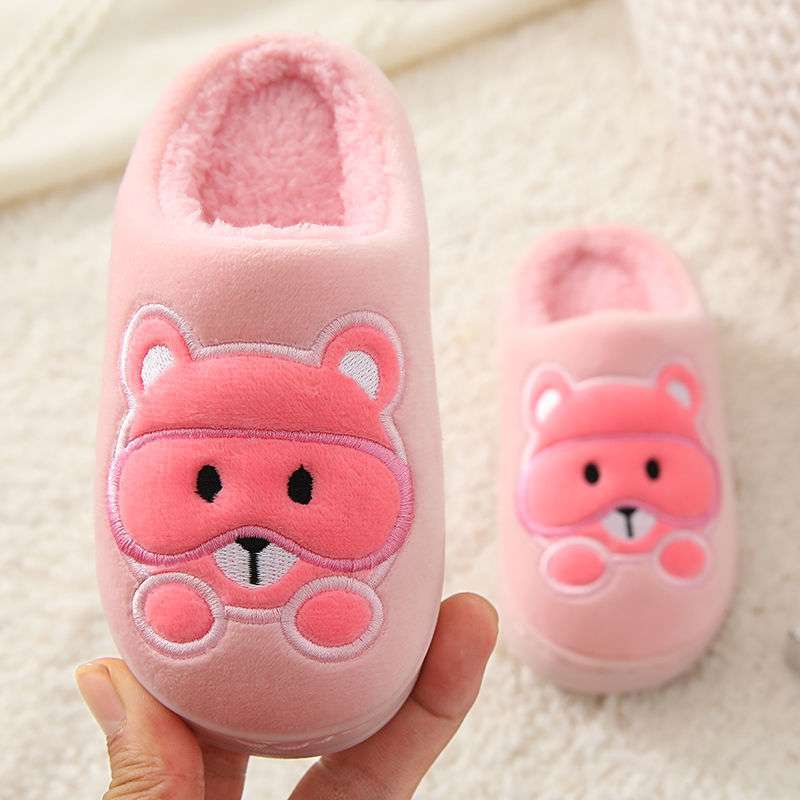 Big Kids Slippers Non-slip Thick Cute Baby Cotton Slippers