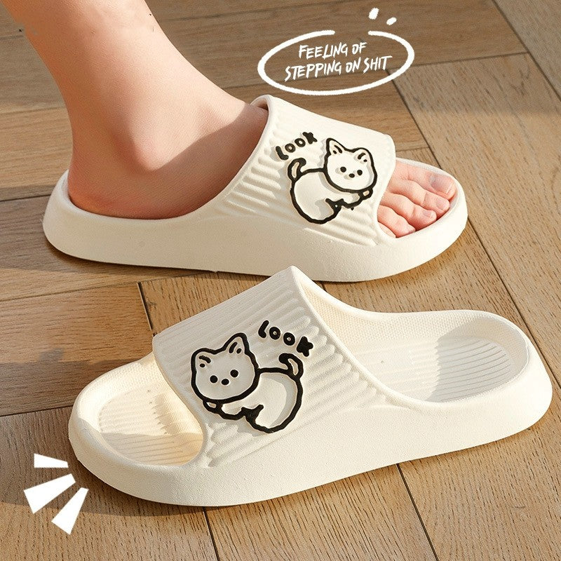 Cute Cat Non-Slip Slippers For Women