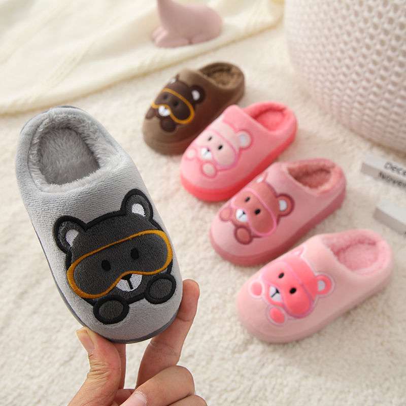 Big Kids Slippers Non-slip Thick Cute Baby Cotton Slippers